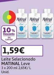 Oferta de Matinal - Leite Seleccionado Leve  por 1,59€ em Auchan