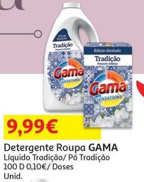 Oferta de Gama - Detergente  Roupa  por 9,99€ em Auchan