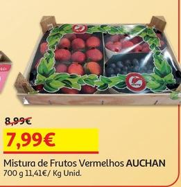 Oferta de Auchan - Mistura Frutos Vermelho 700 G por 7,99€ em Auchan