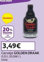 Oferta de Gulden Draak - Cerveja  por 3,49€ em Auchan