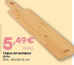 Oferta de Grilo - Tábua Em Bamboo por 5,49€ em Intermarché