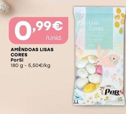 Oferta de Porsi - Amendoas Lisas Cores por 0,99€ em Intermarché