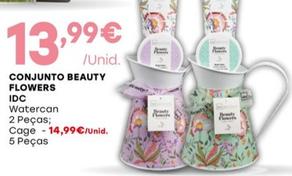 Oferta de IDC- Conjunto Beauty Flowers por 13,99€ em Intermarché