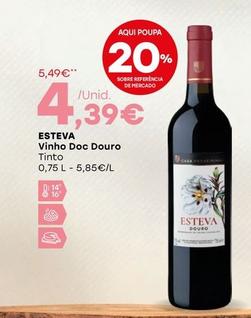 Oferta de Esteva - Vinho Doc Douro por 4,39€ em Intermarché