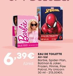 Oferta de Air-Val - Eau De Toilette por 6,39€ em Intermarché
