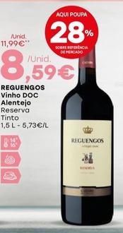 Oferta de Reguengos - Vinho Doc Alentejo por 8,59€ em Intermarché