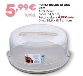 Oferta de Porta Bolos C/ Asa por 5,99€ em Intermarché