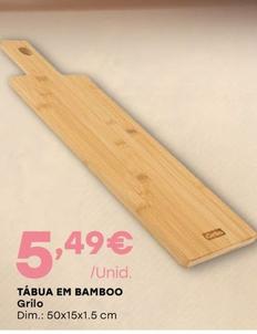 Oferta de Grilo - Tabua Em Bamboo por 5,49€ em Intermarché