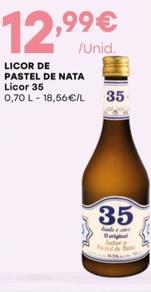 Oferta de Licor De Pastel De Nata - Licor 35 por 12,99€ em Intermarché