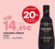 Oferta de Macieira - Cream Licor por 14,49€ em Intermarché