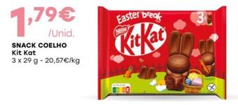 Oferta de Kit Kat - Snack Coelho por 1,79€ em Intermarché
