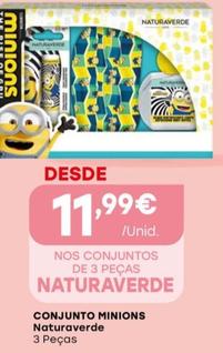 Oferta de Naturaverde - Conjunto Minions por 11,99€ em Intermarché