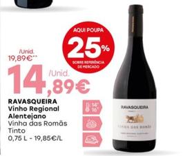 Oferta de Rvasqueira - Vinho Regional Alentejano por 14,89€ em Intermarché