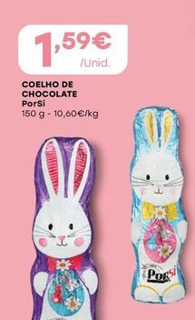 Oferta de Porsi - Coelho De Chocolate por 1,59€ em Intermarché