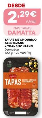 Oferta de Damatta - Tapas De Chouriço Alentejano + Transmontano por 2,29€ em Intermarché