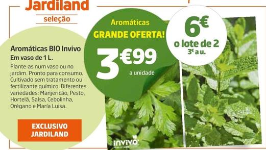 Oferta de Jardiland - Aromáticas Bio Invivo por 3,99€ em Jardiland