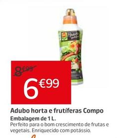 Oferta de Compo - Adubo Horta E Frutíferas por 6,99€ em Jardiland