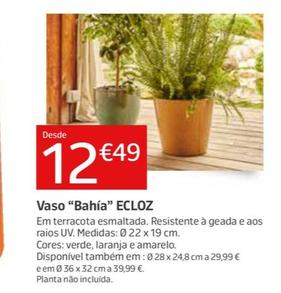 Oferta de Ecloz - Vaso "Bahía" por 12,49€ em Jardiland