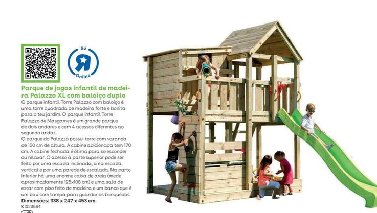 Oferta de Parque De Jogos Infantil De Madeira Palazzo Xl Com Baloico Duploem Toys R Us