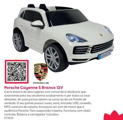 Oferta de Injusa - Porsche Cayenne S Branco 12Vem Toys R Us