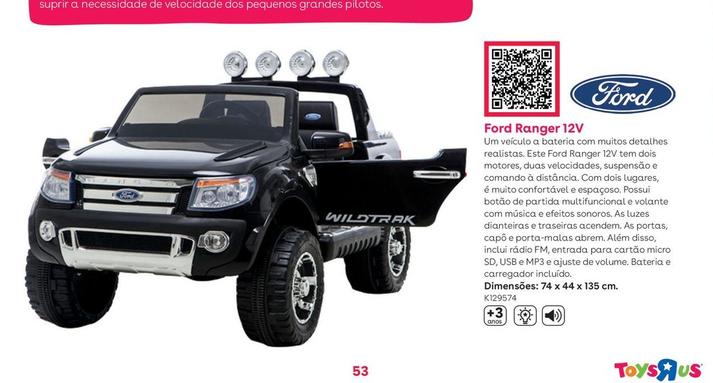 Oferta de Ford Ranger 12Vem Toys R Us