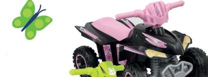 Oferta de Sun & Sport - Quad Eletrico Rosa 6Vem Toys R Us