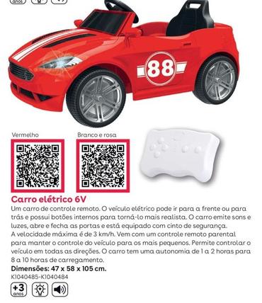 Oferta de Sun & Sport - Carro Eletrico 6Vem Toys R Us