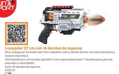 Oferta de Sun & Sport - Lancador 27 Cm Con 16 Dardos De Espumaem Toys R Us