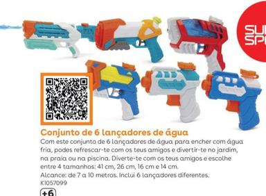 Oferta de Sun & Sport - Conjunto De 6 Lancadores De Aguaem Toys R Us