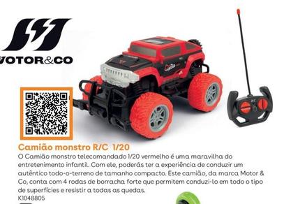 Oferta de Motor & Co - Camiao Monstro R/C 1/20em Toys R Us