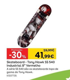 Oferta de Skateboard - Tony Hawk Ss 540 Industrial 8" Vermelho por 41,99€ em Toys R Us