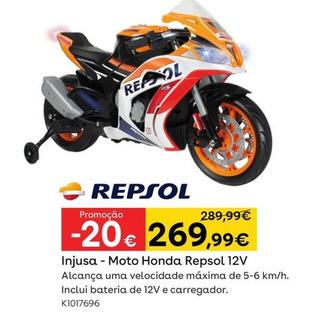 Oferta de Injusa - Moto Honda Repsol 12V por 269,99€ em Toys R Us