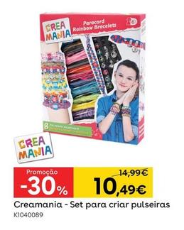 Oferta de Creamania - Set Para Criar Pulseiras por 10,49€ em Toys R Us