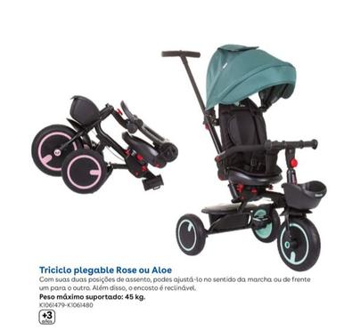 Oferta de Tricycle Plegable Rose Ou Aloe em Toys R Us