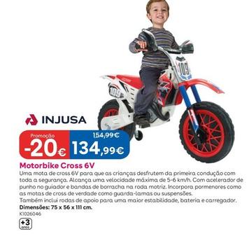 Oferta de Injusa - Motorbike Cross 6V por 134,99€ em Toys R Us