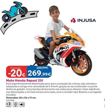 Oferta de Injusa - Moto Honda Respol 12V por 269,99€ em Toys R Us
