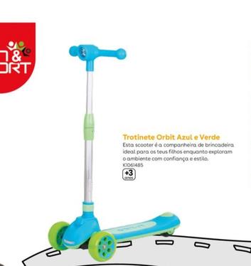 Oferta de Sun&Sport - Trotinete Orbit Azul E Verde em Toys R Us