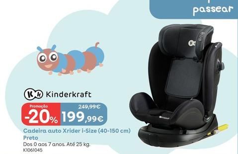 Oferta de Kinderkraft - Cadeira Auto Xrider I-size (40-150 Cm) Preto por 199,99€ em Toys R Us