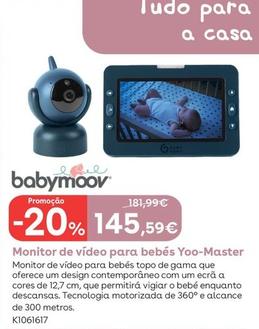 Oferta de Babymoov - Monitor De Vídeo Para Bebés Yoo-master por 145,59€ em Toys R Us