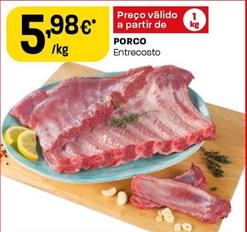 Oferta de Porco Entrecosto por 5,98€ em Intermarché