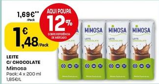 Oferta de Mimosa - Leite C/ Chocolate por 1,48€ em Intermarché