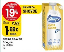Oferta de Shoyce - Bebida De Aveia por 1,69€ em Intermarché