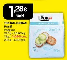 Oferta de Porsi - Tostas Suecas por 1,28€ em Intermarché