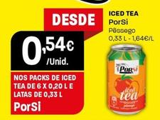 Oferta de Porsi - Iced Tea por 0,54€ em Intermarché