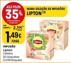 Oferta de Lipton - Infusão por 1,49€ em Intermarché
