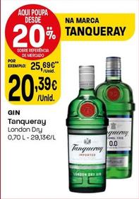 Oferta de Tanqueray - Gin por 20,39€ em Intermarché