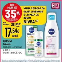 Oferta de Nivea - Sérum por 17,54€ em Intermarché