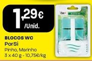 Oferta de Porsi - Blocos Wc por 1,29€ em Intermarché