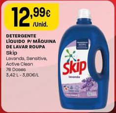Oferta de Skip - Detergente Líquido P/ Máquina De Lavar Roupa por 12,99€ em Intermarché