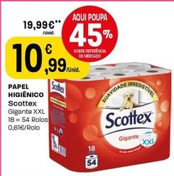 Oferta de Scottex - Papel Higiénico por 10,99€ em Intermarché